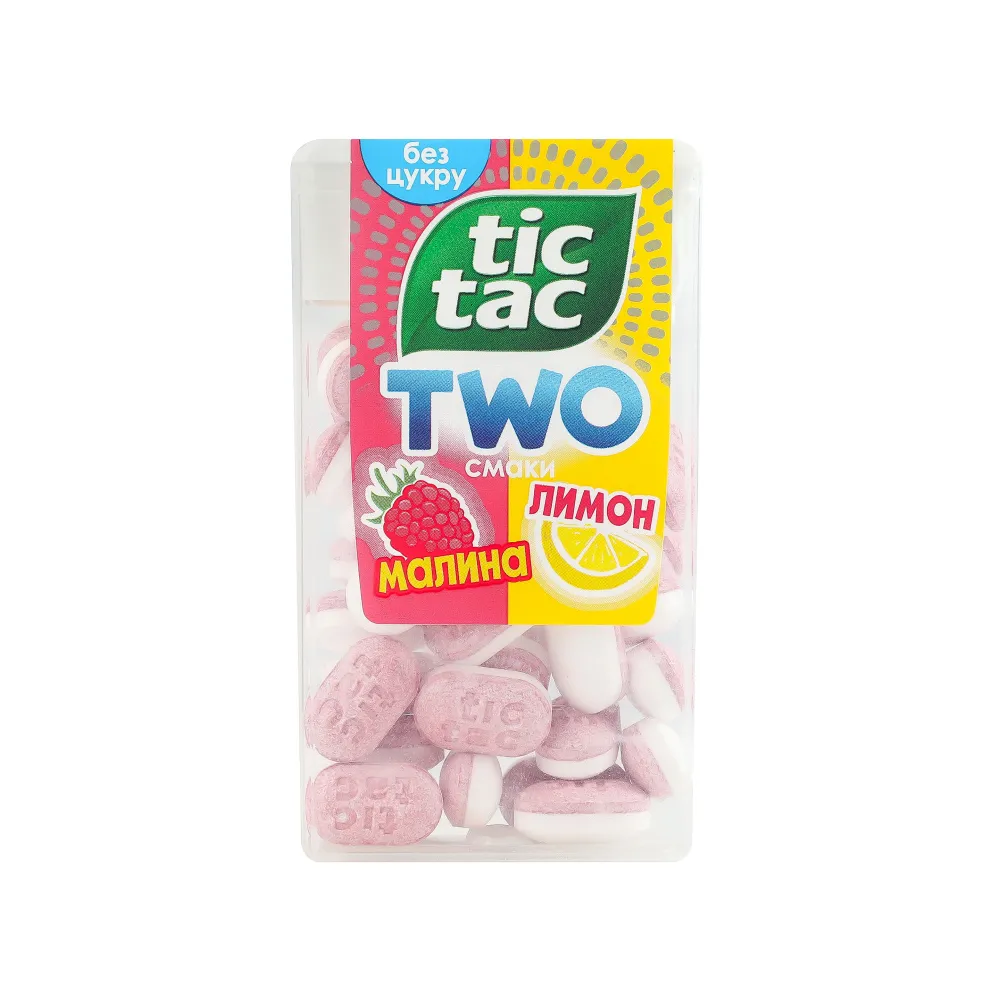 Драже Tic Tac TWO малина-лимон 38,5гр  арт. 10498 