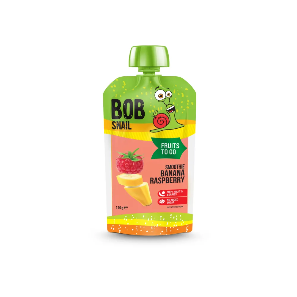 Смузі Bob Snail бан-малина 120гр  арт. 06732 