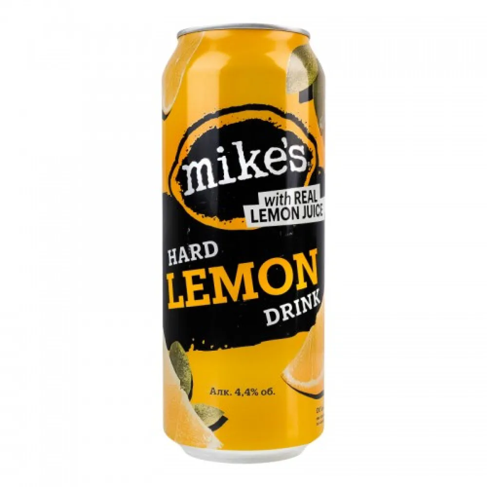 Пиво Mikes Лимон з/б 0.5л  арт. 05899 