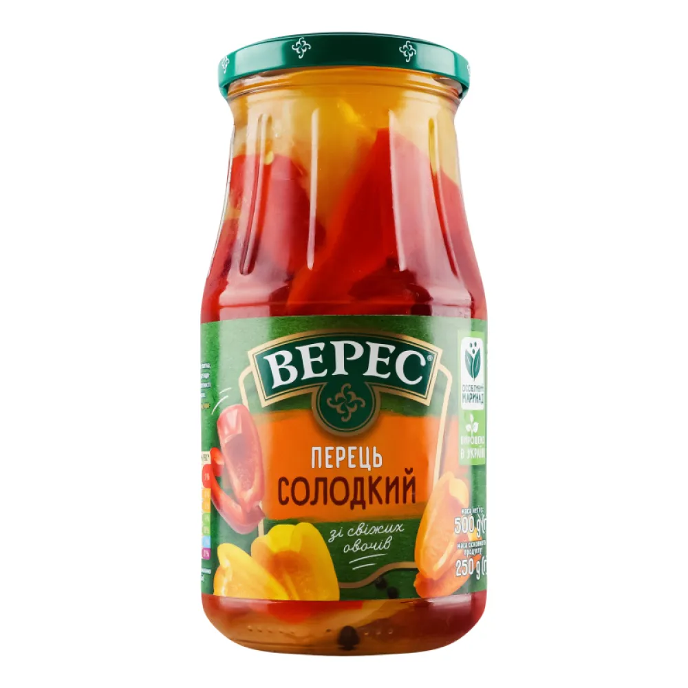 Перець Верес Солодкий 500гр  арт. 00369 