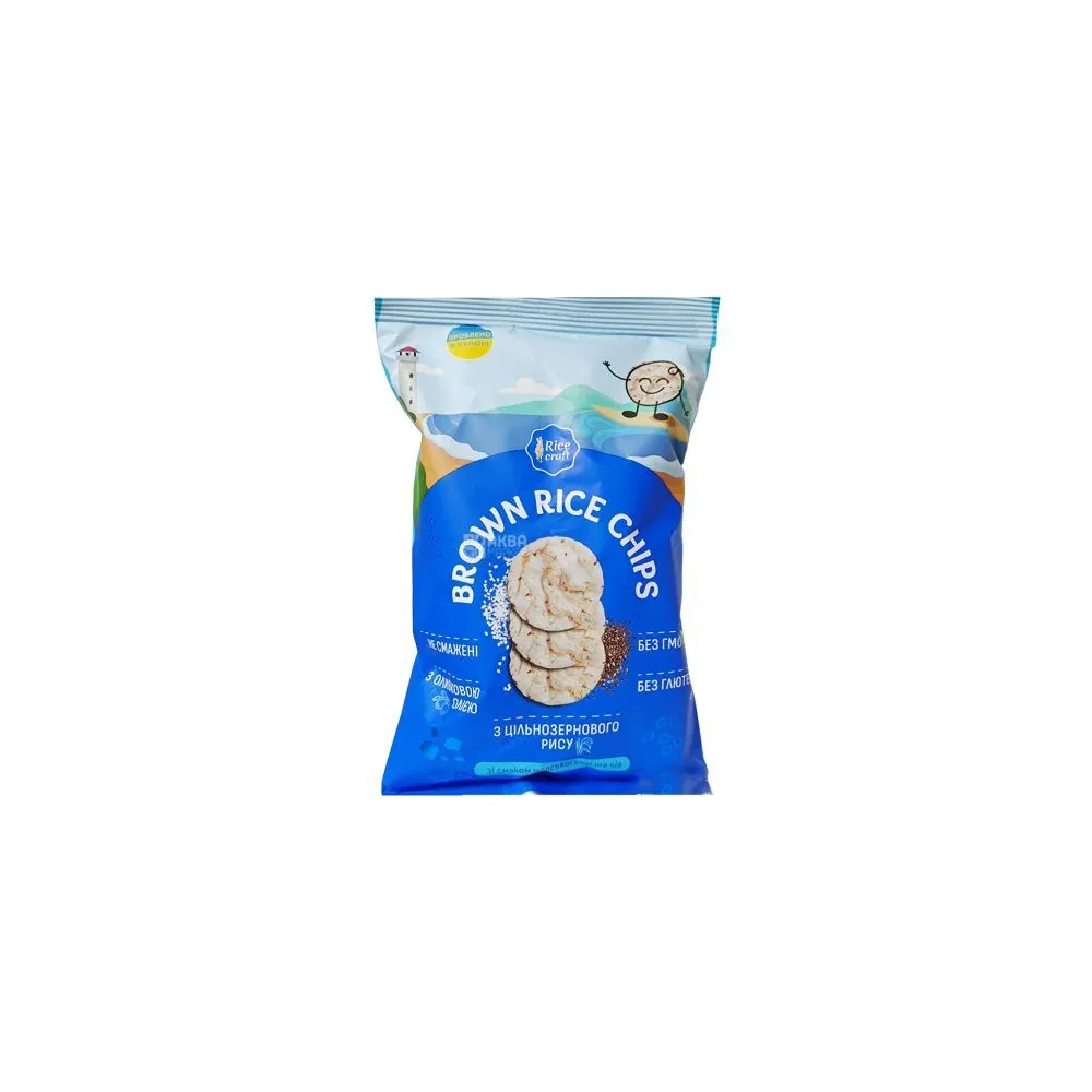 Чипси Rice craft рисові з мор.сіллю та чіа 60гр  арт. 04994 