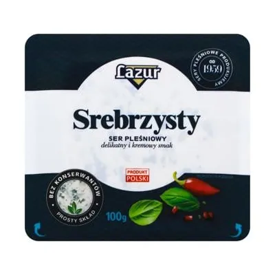 Сир Lazur Srebrysty 100гр  арт. 08528