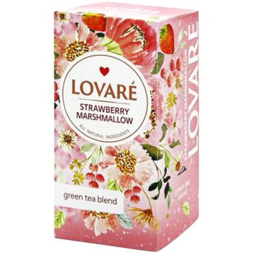 Чай Lovare Strawberry Marshmallow 24пак  арт. 09389 
