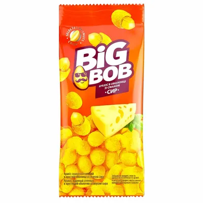 Арахіс Big Bob Кранч Сир 55гр  арт. 07019