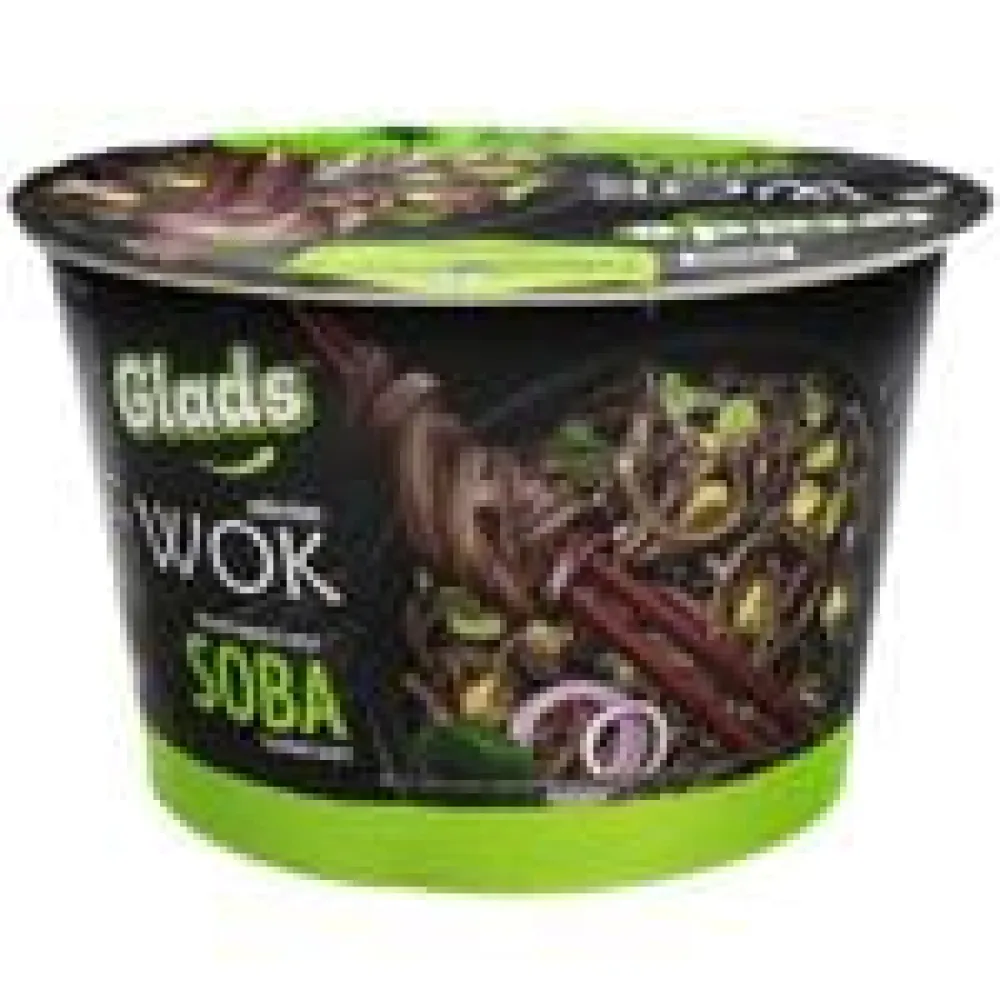 Вермішель швидкого приготування Glads WOK Соба (тар) 95гр  арт. 10201 