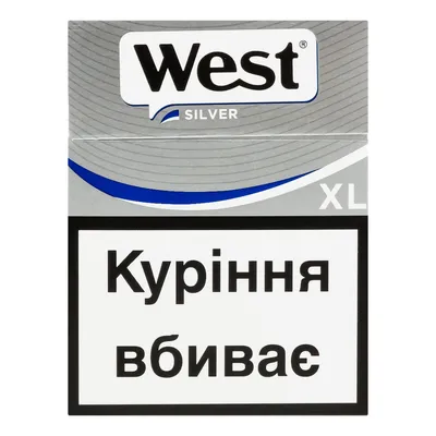 Цигарки West Silver XL (25шт) 1пачка  арт. 00672