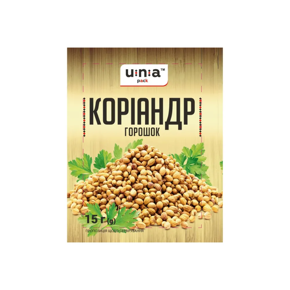 Приправа Коріандр Una гор. 15гр  арт. 04875 