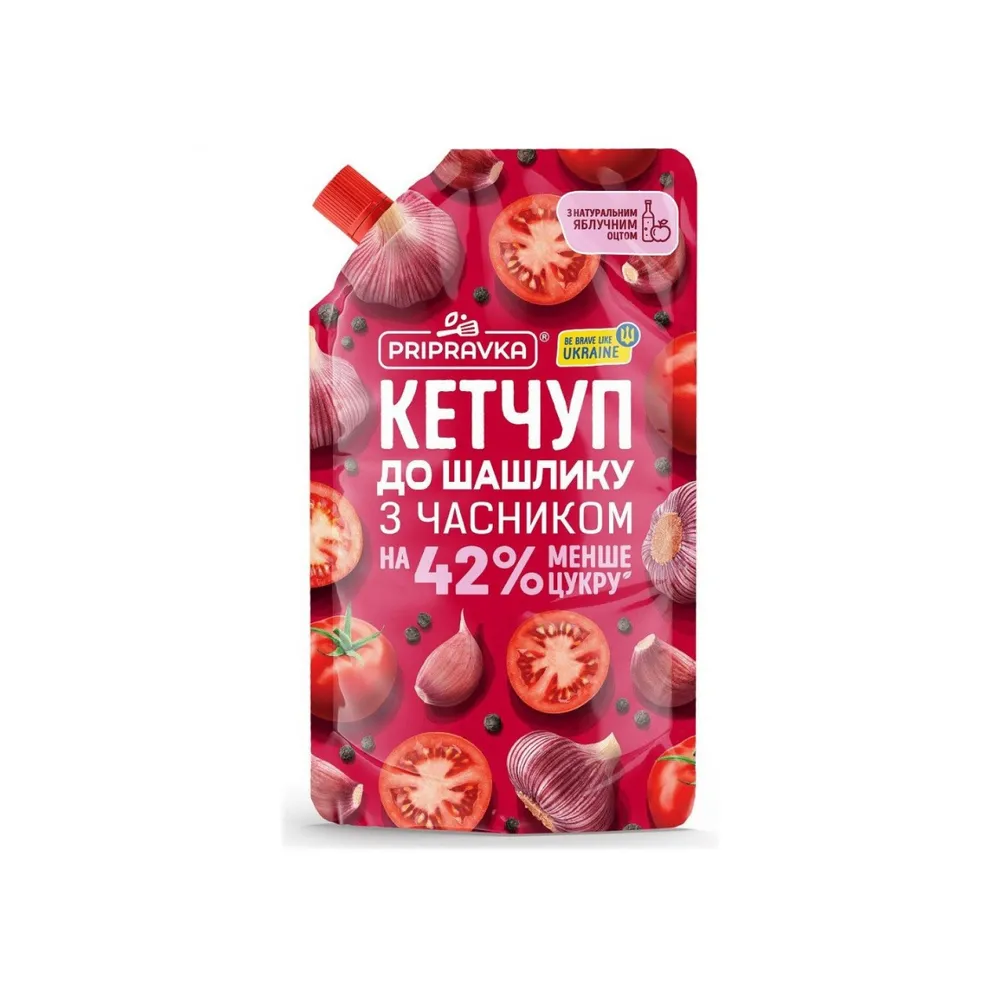 Кетчуп Pripravka До шашлику з часником 250гр  арт. 08148 