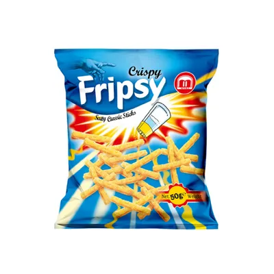Фріпси Crispy класичні з сіллю 50гр  арт. 05040