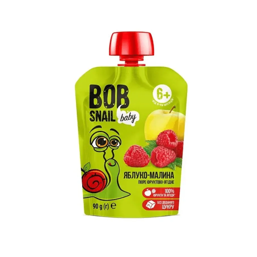 Пюре фруктове Bob Snail Ябл/мал 90гр  арт. 02935 