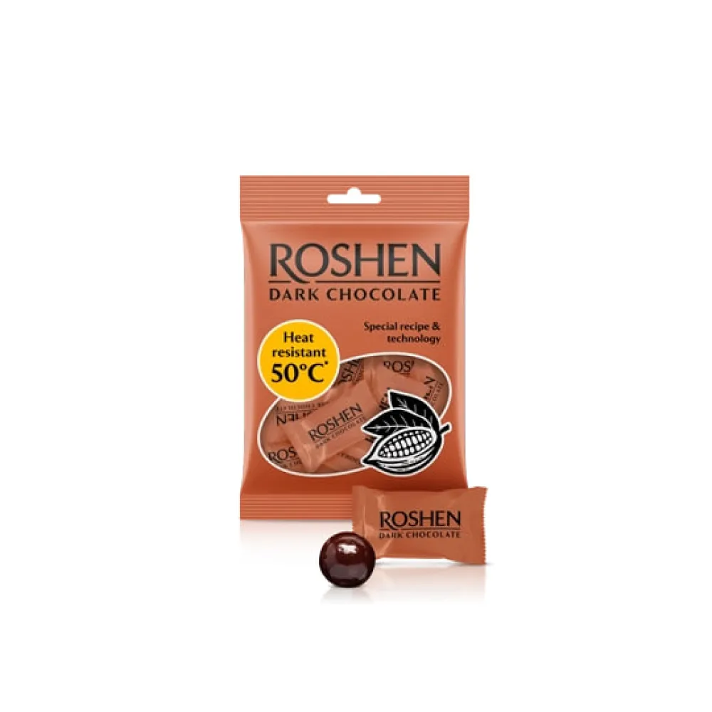Шоколад Roshen Чорний термостійкий 80гр  арт. 09607 