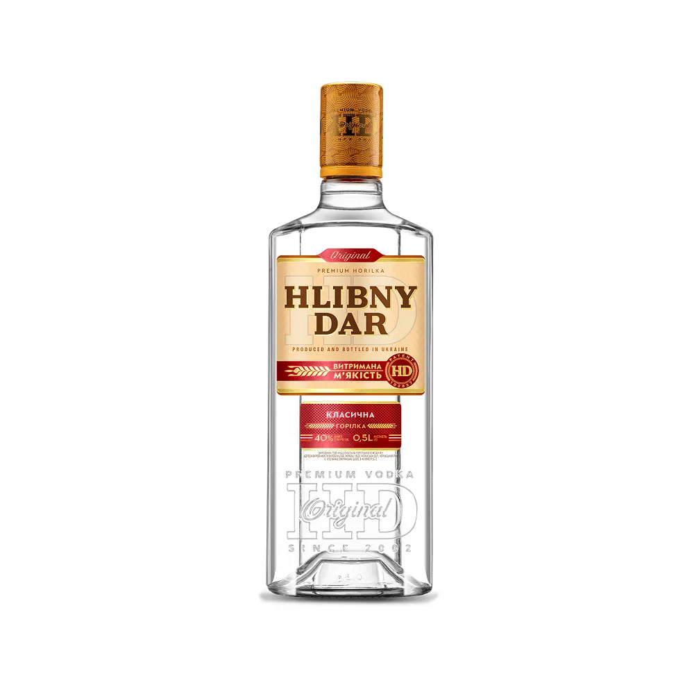 Горілка Hlibny Dar Класична 0.5л  арт. 00318 