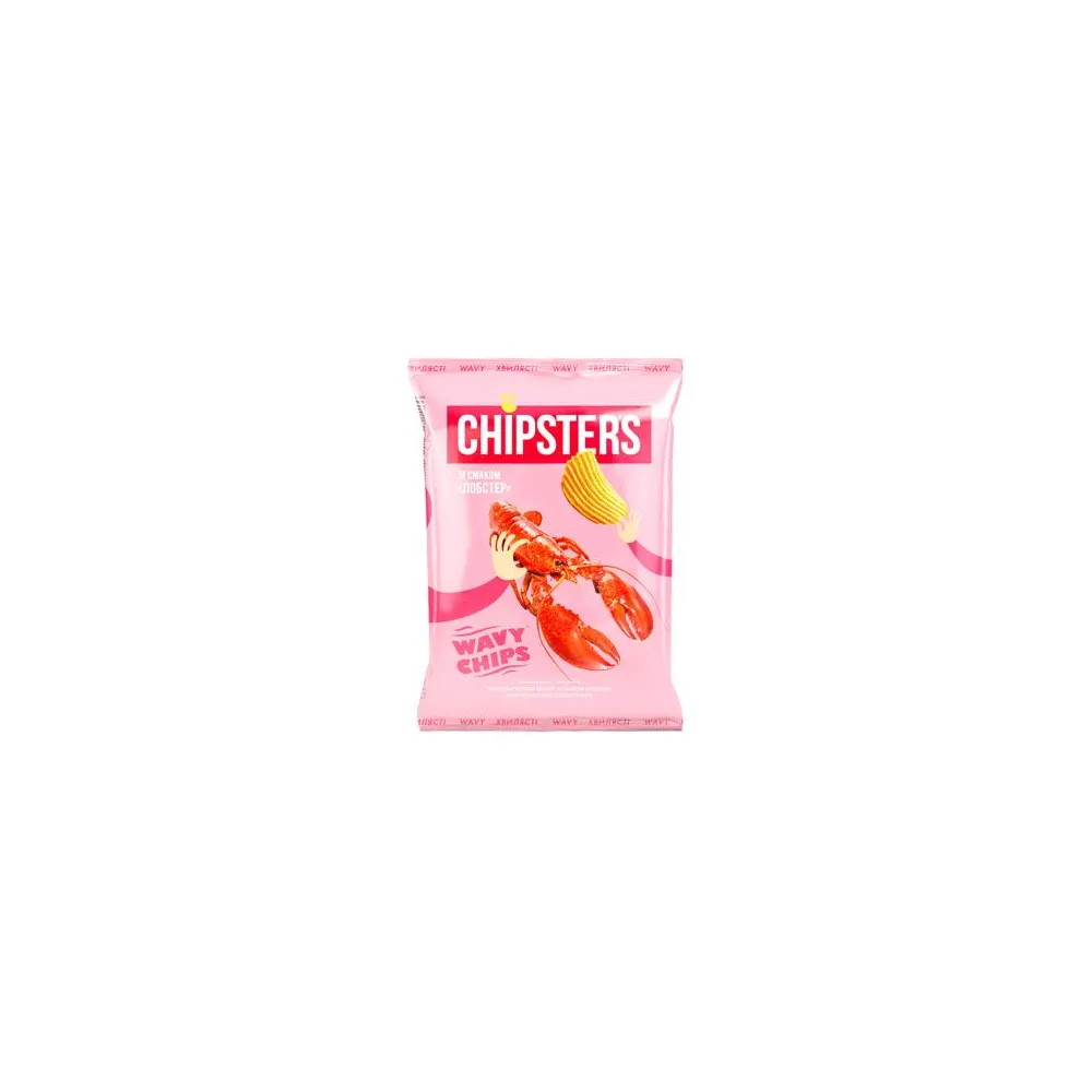 Чипси Chipster's Велика хвиля Лобстер 95гр  арт. 10646 