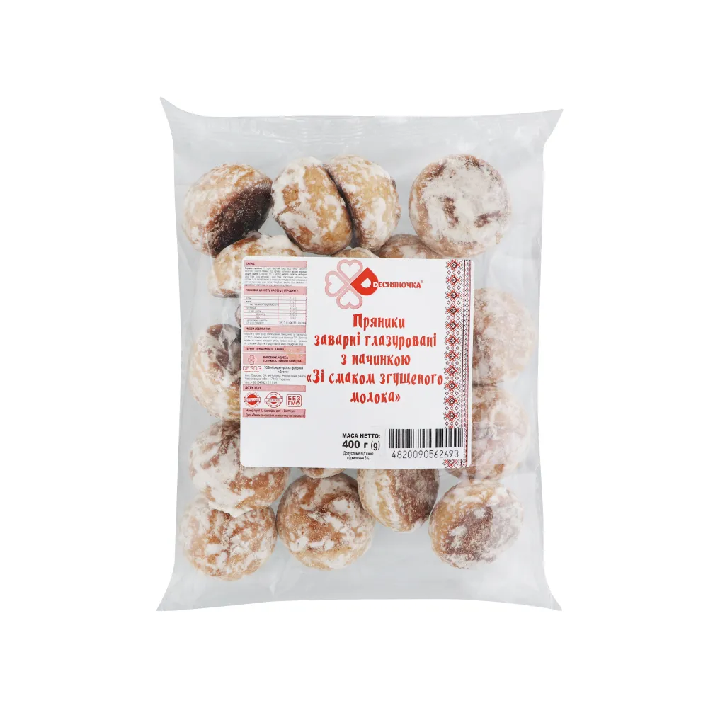Пряник Десняночка Згущ.молоко 400гр  арт. 08841 