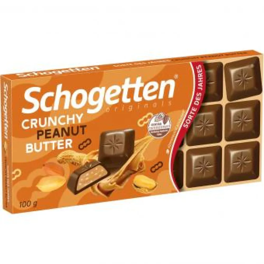 Шоколад Schogetten Crunchy Peanut 100гр  арт. 07860 