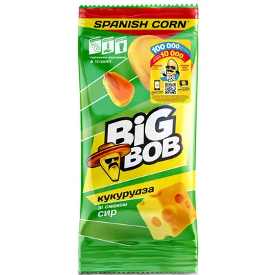 Кукурудза смажена Big Bob Сир 60гр  арт. 00596