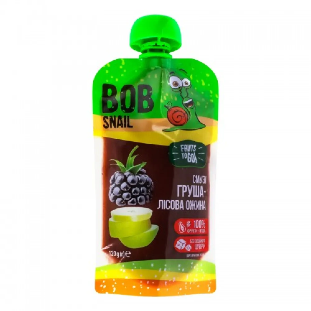 Смузі Bob Snail Груша-ожина 120гр  арт. 03100 