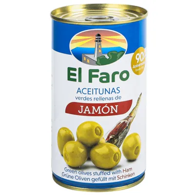 Оливки El Faro хамон 350гр  арт. 08190