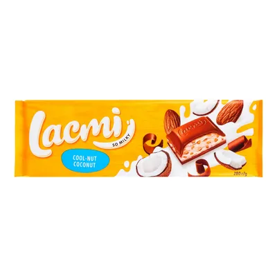 Шоколад Lacmi Cool-nut Coconut 280гр  арт. 07981