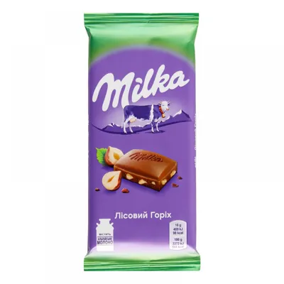 Шоколад Milka ліс.гор. 250гр  арт. 06933