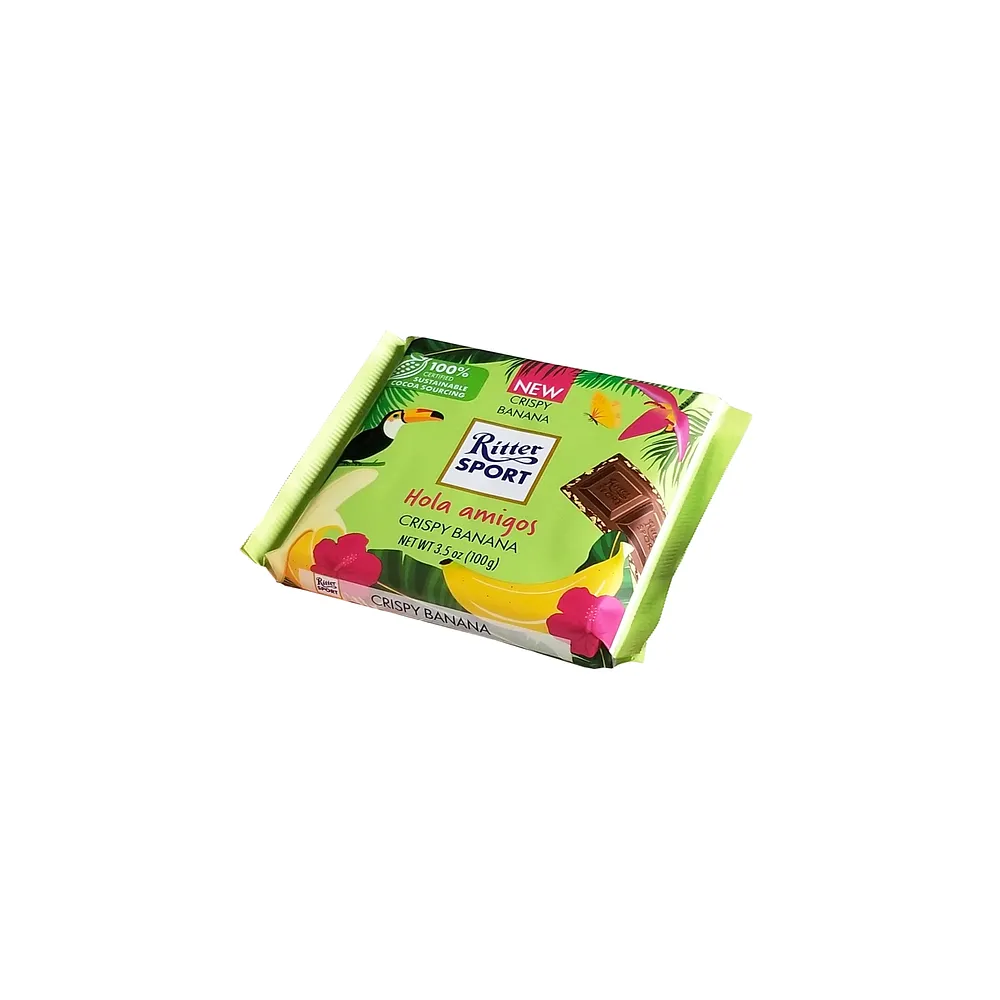 Шоколад Ritter Sport Crispy Banana 100гр  арт. 07819 