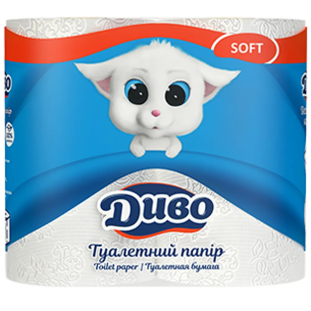 Туал.папір Диво 3шар. 4рул.  арт. 08079 