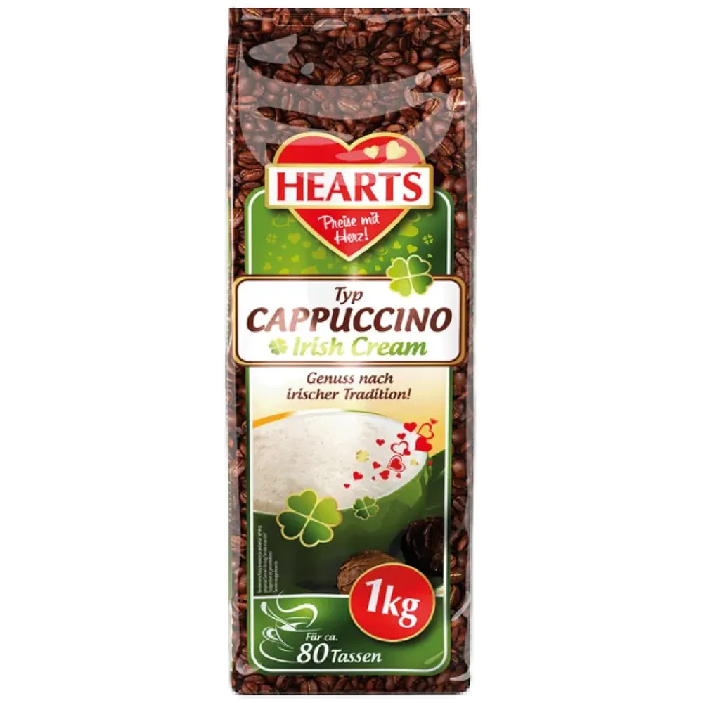 Кава Капучино Hearts Irish Cream 1кг  арт. 10505 