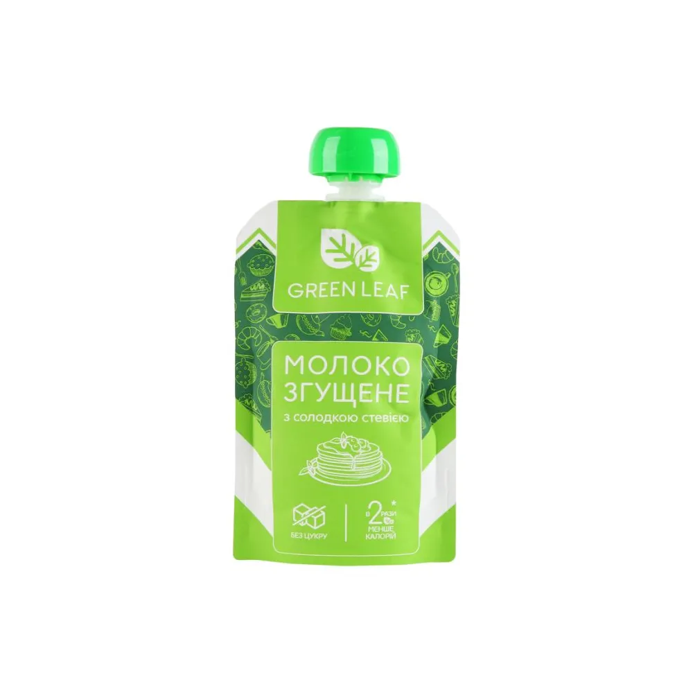 Згущене молоко Green Leaf з солодкою стевією 90гр  арт. 08863 