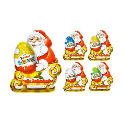 Шоколадна фігурка Kinder Дід Мороз на санях 75гр  арт. 04776