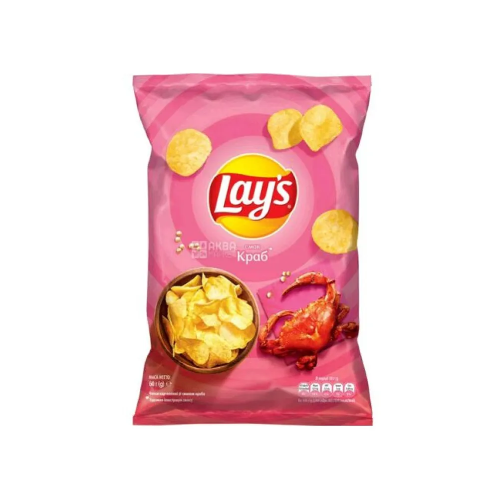 Чипси Lay's краб 60гр  арт. 06584 