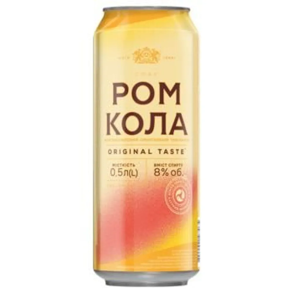 Напій слабоалкогольний Ром кола з/б 0,5л  арт. 01922 