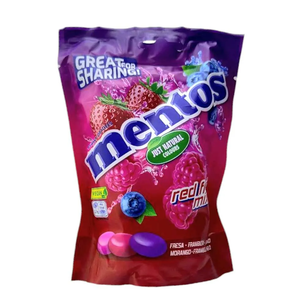 Цукерка Жув.Mentos черв.фрукти 160гр  арт. 03544 