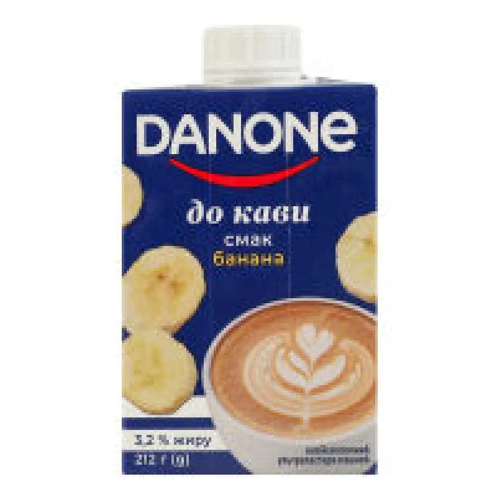 Напій молочний Danone банан 212гр  арт. 10727  - фото 1