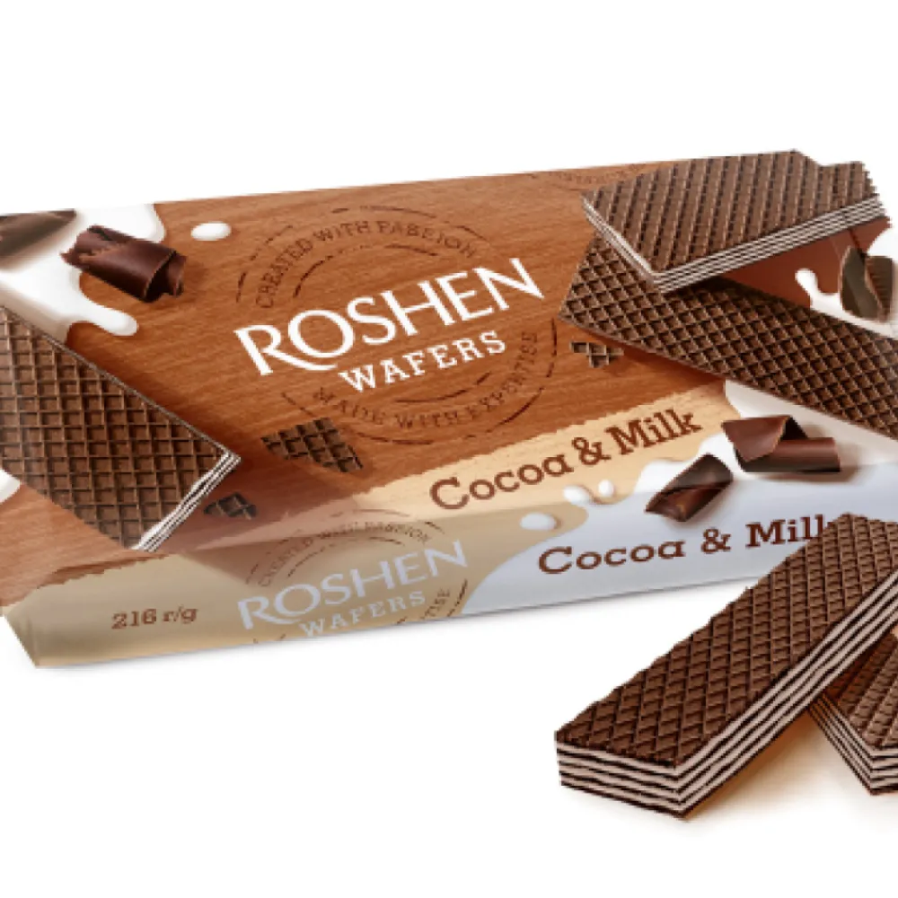 Вафля Roshen Wafers какао 216гр  арт. 07349 