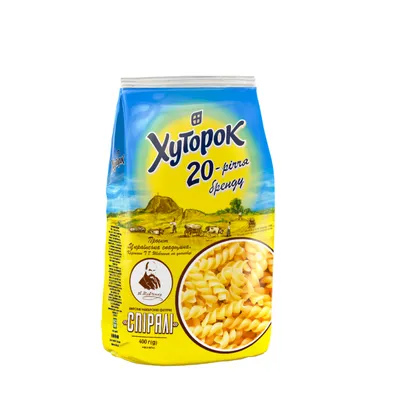 Макарони Хуторок Спіралі 400гр  арт. 05375