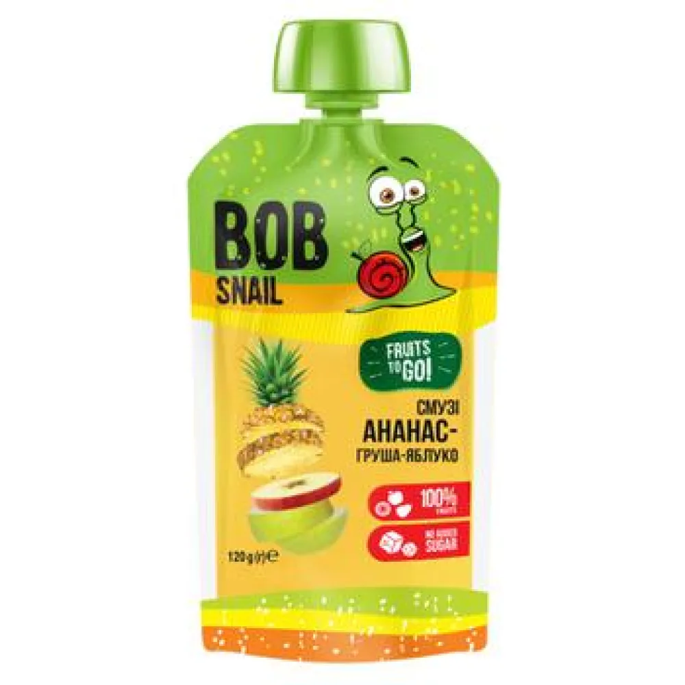 Смузі Bob Snail Анан-груша-ябл. 120гр  арт. 06730 