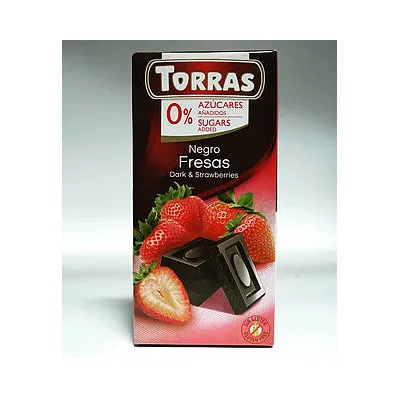 Шоколад Torras полун. чорн. б/ц 75гр  арт. 08365