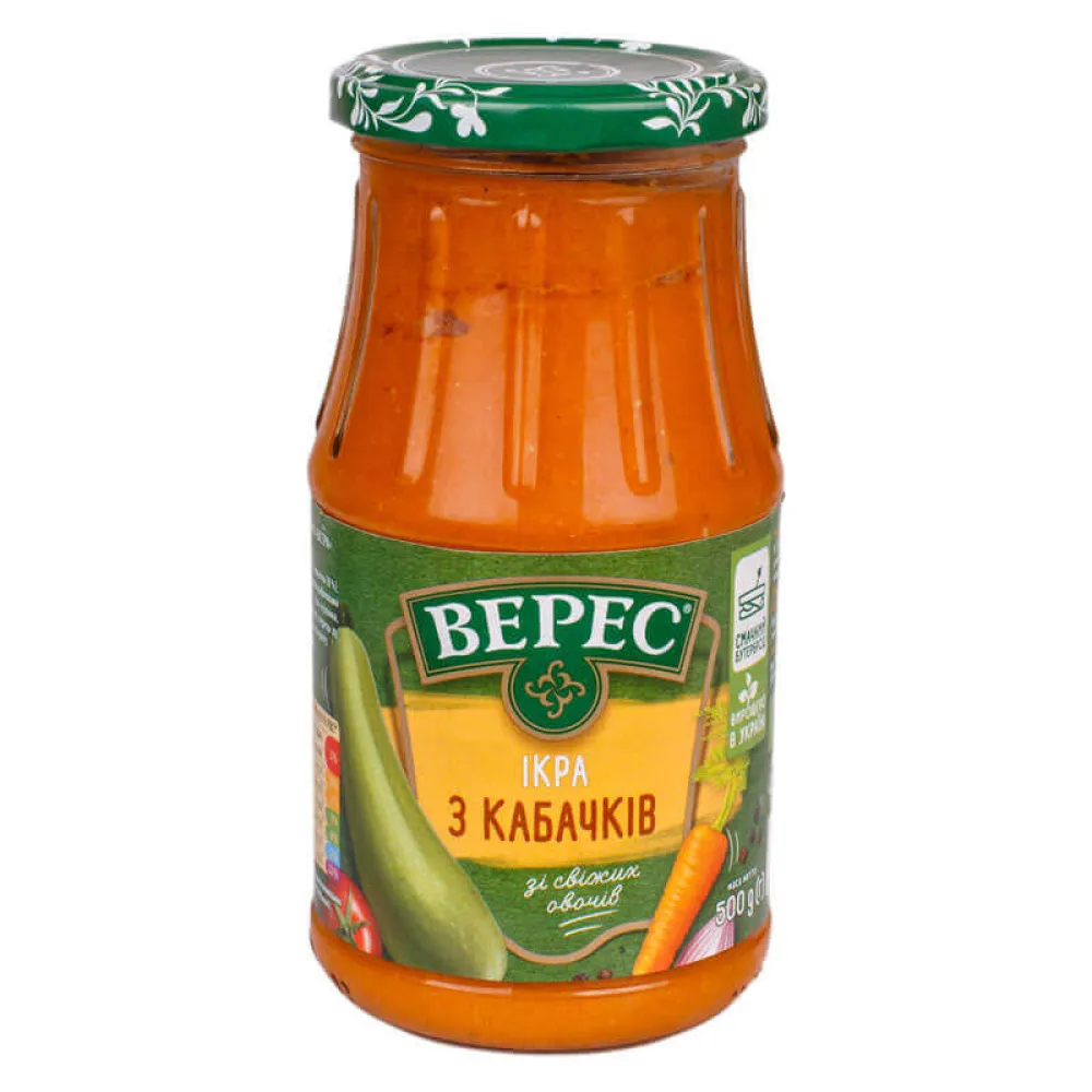 Ікра кабачкова Верес 440гр  арт. 01338 