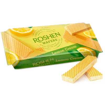 Вафля Roshen Wafers лимон 216гр  арт. 06438