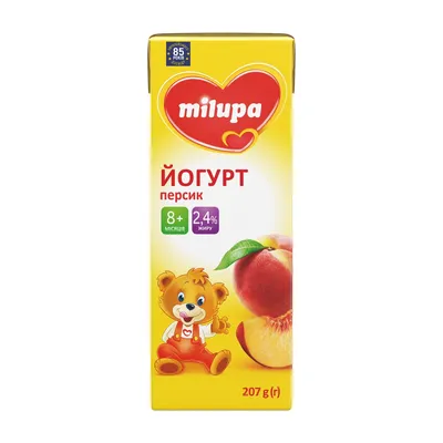 Йогурт Milupa персик 207гр  арт. 04589