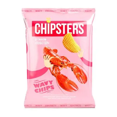 Чипси Chipster's Велика хвиля Лобстер 95гр  арт. 10646