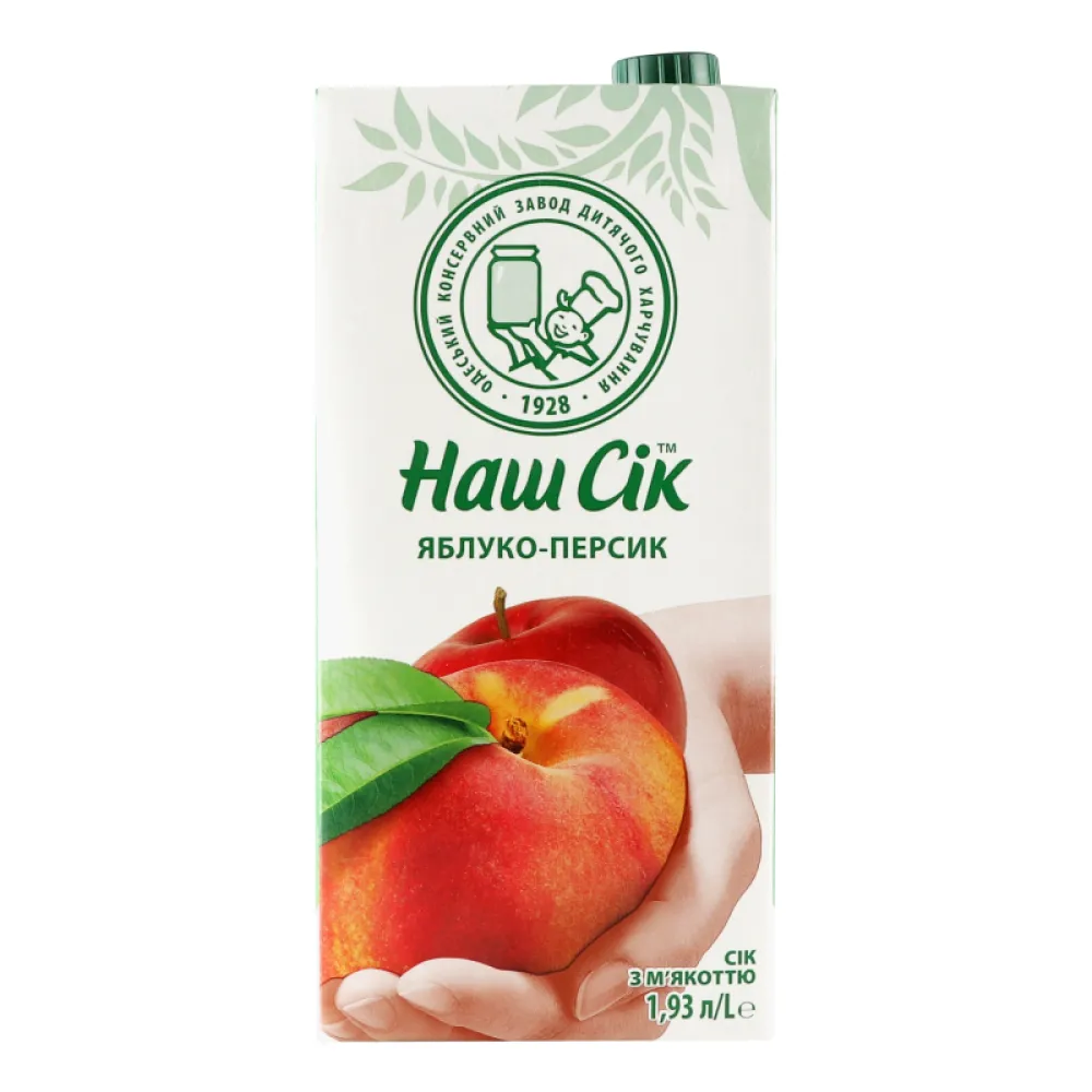 Сік Наш Сік ябл/перс 1,93л  арт. 02108 