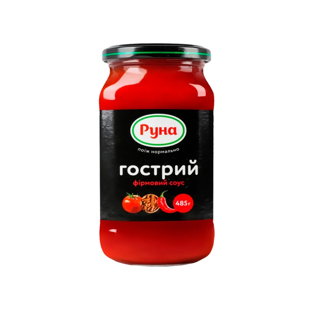 Соус Руна Гострий фірмовий 485гр  арт. 04233 