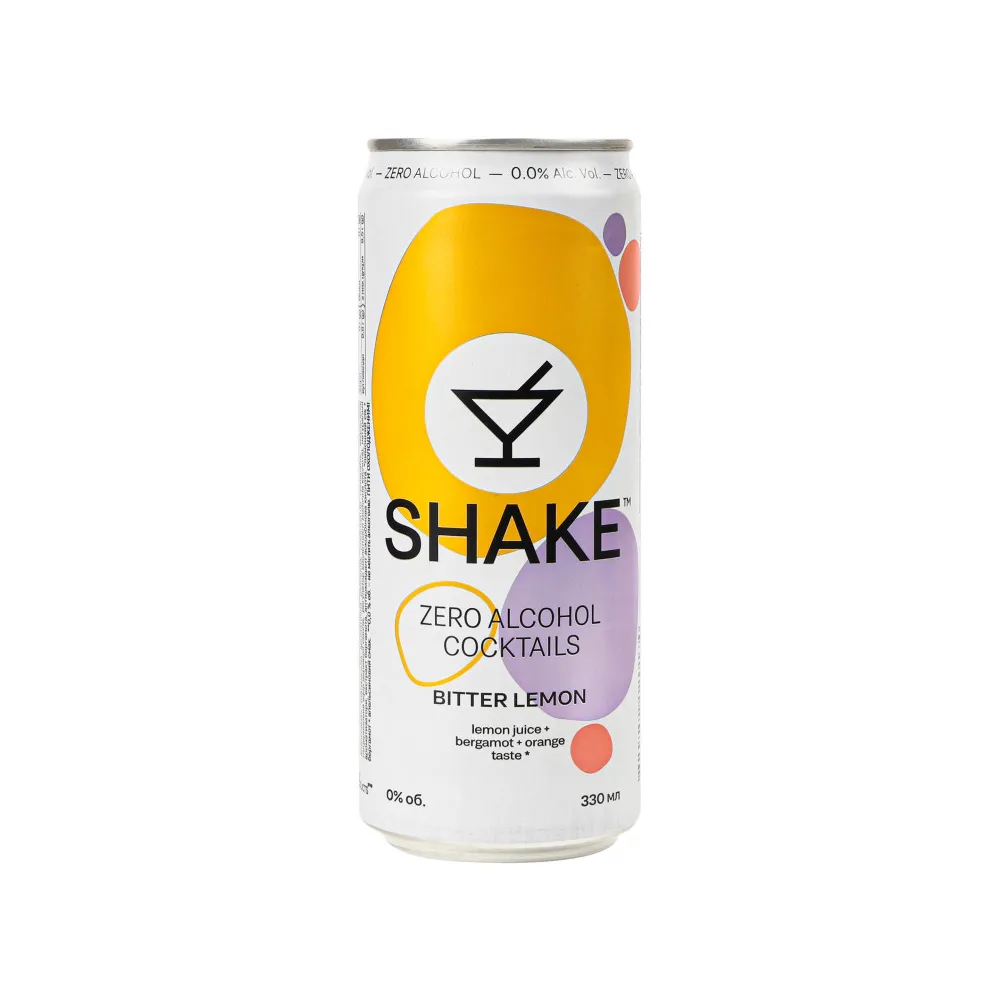 Напій газований Shake 0% Bitter Lemon з/б 0.33л  арт. 04255 