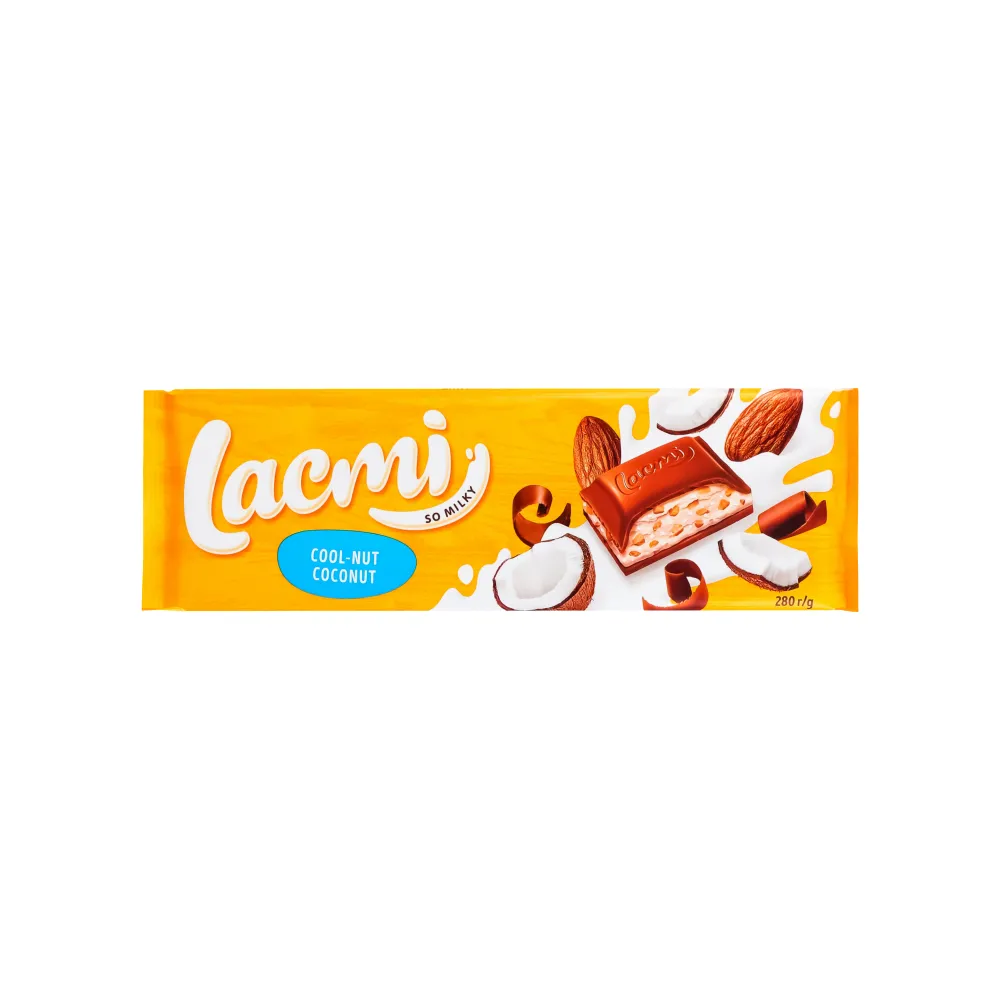 Шоколад Lacmi Cool-nut Coconut 280гр  арт. 07981 