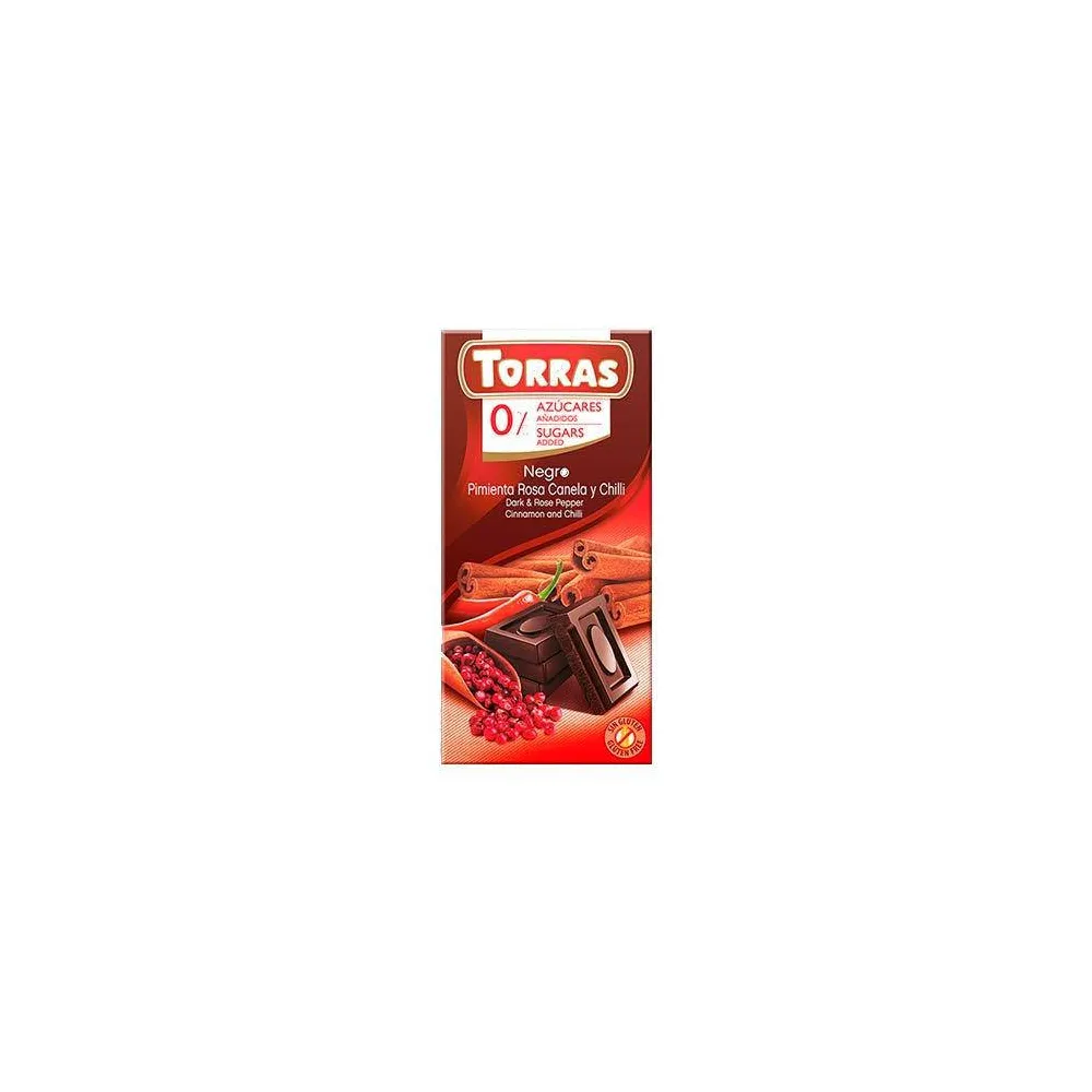 Шоколад Torras Кориця-чилі б/ц 75гр  арт. 08060 