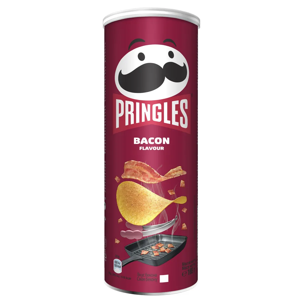 Чипси Pringles бекон 165гр  арт. 03667 