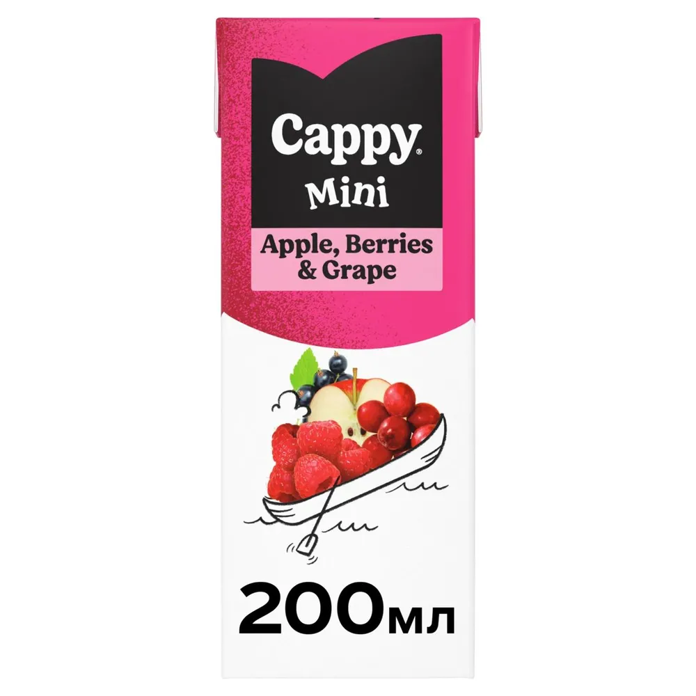 Сік Cappy Mini Яблоки-ягоди-виноград 0,2л  арт. 06760 