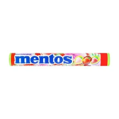 Цукерка Mentos полуниця 26гр  арт. 10795