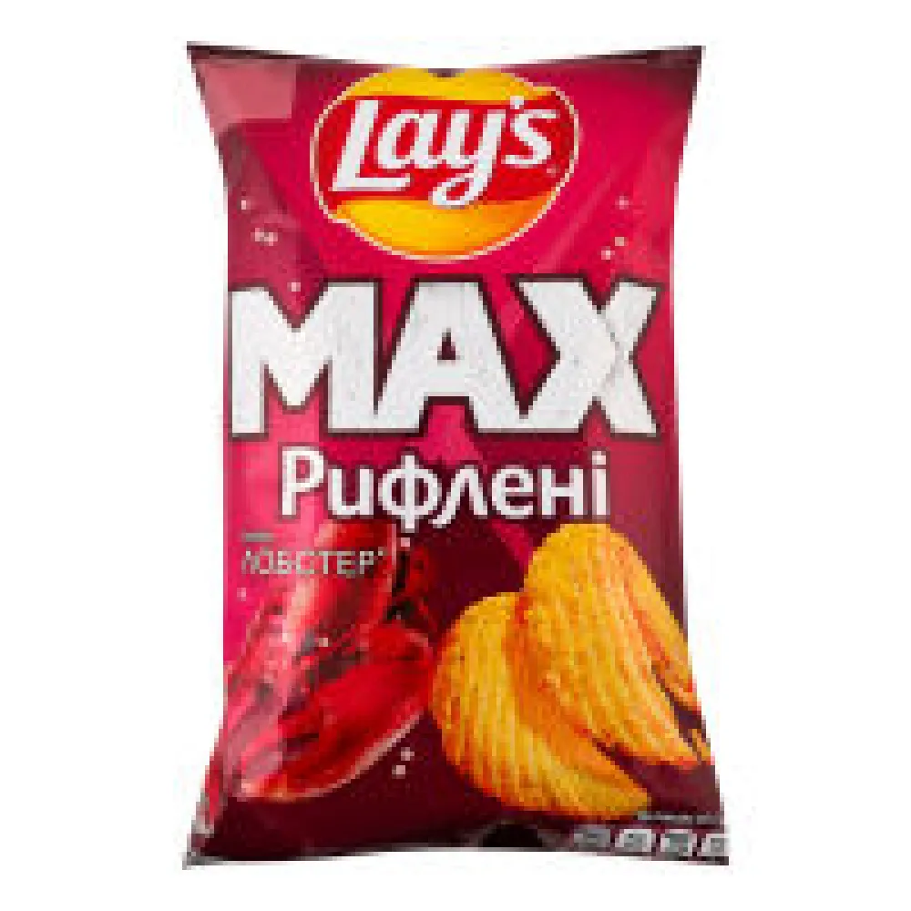 Чипси Lay's Max Ridged Лобстер 95гр  арт. 08438 